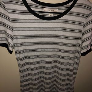 Adam Levine striped short sleeve top
